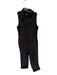 Gap Size 12 Black Cotton Sleeveless Front Zip Wide Leg Jumper Black / 12