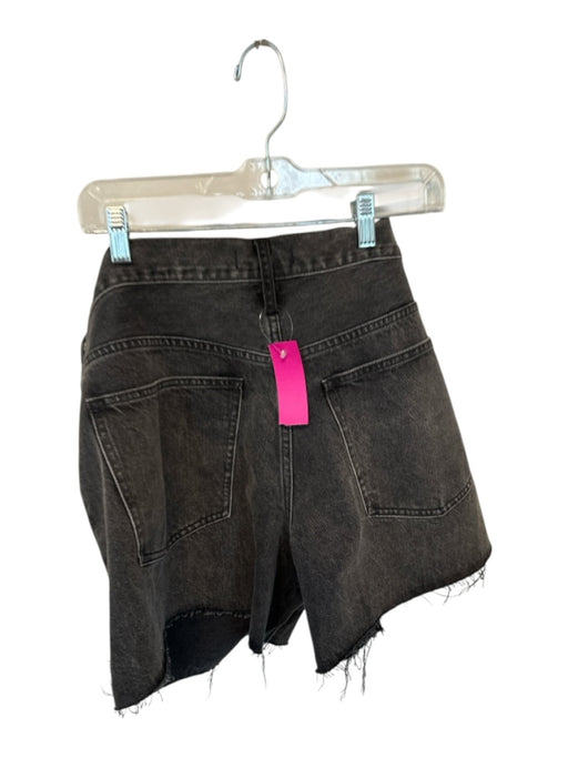 Madewell Size 33 Charcoal Cotton High Waist Cut Off Denim Shorts Charcoal / 33