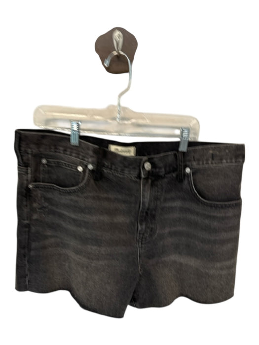 Madewell Size 33 Charcoal Cotton High Waist Cut Off Denim Shorts Charcoal / 33