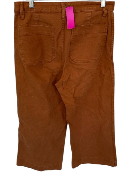 Madewell Size 29 Burnt Orange Cotton Blend Front Pocket Wide Leg Pants Burnt Orange / 29