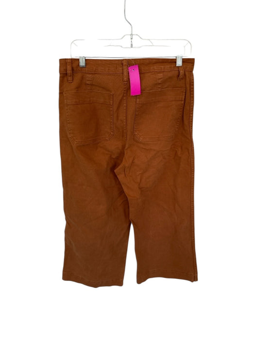 Madewell Size 29 Burnt Orange Cotton Blend Front Pocket Wide Leg Pants Burnt Orange / 29