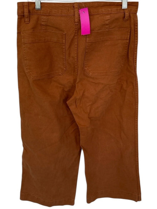 Madewell Size 29 Burnt Orange Cotton Blend Front Pocket Wide Leg Pants Burnt Orange / 29