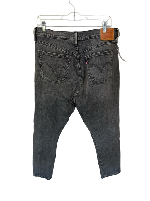Levi Size 31 Heathered Black Cotton Blend Denim Button Fly Skinny Jeans Heathered Black / 31