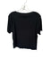 J Crew Size XL Black Cotton lettuce edge Button Down Pointelle short sleeve Top Black / XL