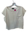 J Crew Size XL Cream Cotton Front Pocket Sleeveless Boatneck Top Cream / XL