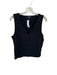 J Crew Size L Black Cotton Blend V Neck Sleeveless Top Black / L