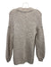 Intermix Size P Beige Wool & Alpaca Knit Open Front Cardigan Beige / P