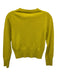 J Crew Size XXS Chartreuse Yellow Cashmere Knit Crew Neck Long Sleeve Sweater Chartreuse Yellow / XXS