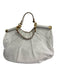 Temperley White Pebbled Leather Gold hardware Magnetic Close Bag White / M