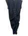 Veronica Beard Size 4 Dark Navy Cotton Cap Sleeve Button Up Gathered Midi Dress Dark Navy / 4