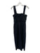 Anthropologie Size XS Black Viscose & Linen Button Up Sleeveless Maxi Dress Black / XS