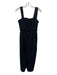 Anthropologie Size XS Black Viscose & Linen Button Up Sleeveless Maxi Dress Black / XS