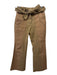 Derek Lam 10 Crosby Size 2 Brown Cotton High Rise Hook & Eye Wide Leg Pants Brown / 2