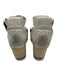 SeeByChloe Shoe Size 38 White, Silver, Brown Leather Raffia Stud Detail Wedges White, Silver, Brown / 38