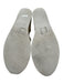 SeeByChloe Shoe Size 38 White, Silver, Brown Leather Raffia Stud Detail Wedges White, Silver, Brown / 38