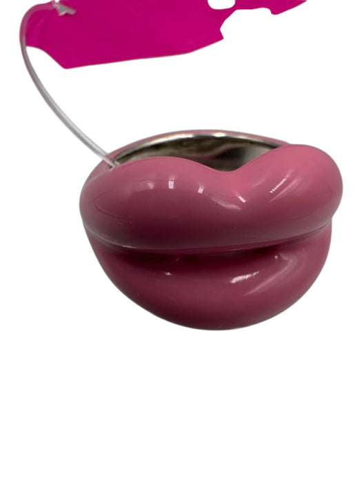 Solange Azagury-Partridge Bubblegum Pink 925 Silver Enamel Lips Ring Bubblegum Pink