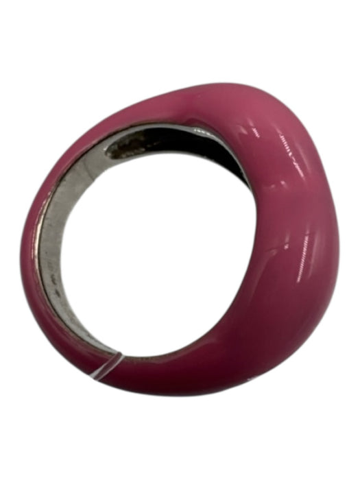 Solange Azagury-Partridge Bubblegum Pink 925 Silver Enamel Lips Ring Bubblegum Pink