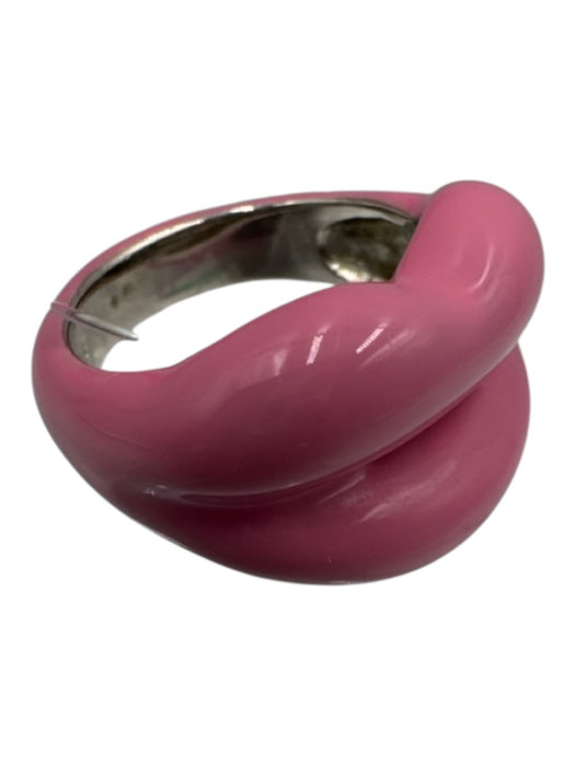 Solange Azagury-Partridge Bubblegum Pink 925 Silver Enamel Lips Ring Bubblegum Pink