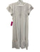 Lisa Todd Size Small White & Multi Cotton Cap Sleeve Heathered Embroidered Dress White & Multi / Small