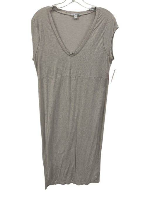 Standard James Perse Size 1 Gray Cap Sleeve Heathered Midi Dress Gray / 1