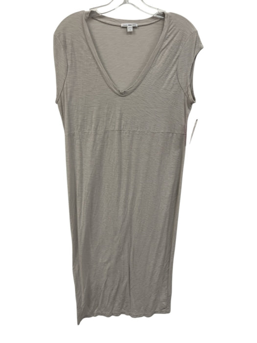 Standard James Perse Size 1 Gray Cap Sleeve Heathered Midi Dress Gray / 1