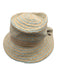 Cappelli Beige & Green Paper Bow detail Woven Hat Beige & Green / One Size