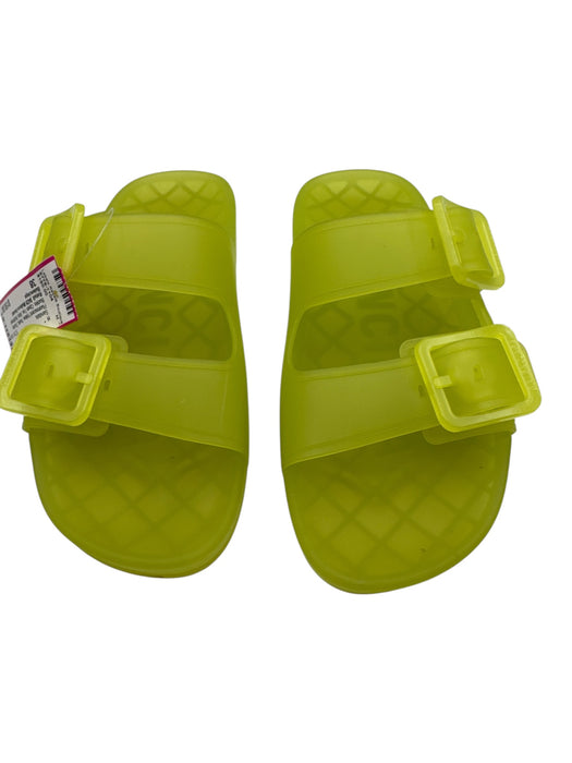 Balenciaga Shoe Size 38 Fluorescent Yellow Plastic Double Buckle Slide Sandals Fluorescent Yellow / 38