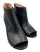 Maison Margiela Shoe Size 38.5 Navy Leather open toe Zip Close Block Heel Boots Navy / 38.5