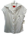Vivienne Westwood Size S White Cotton Collared Button Up Cap Sleeve Top White / S