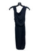 Vivienne Westwood Size S Navy Blue Wool Blend Cowl Neck Sleeveless Dress Navy Blue / S