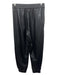 Babaton Size S Black PU leather Elastic Waist Jogger Pockets Pants Black / S