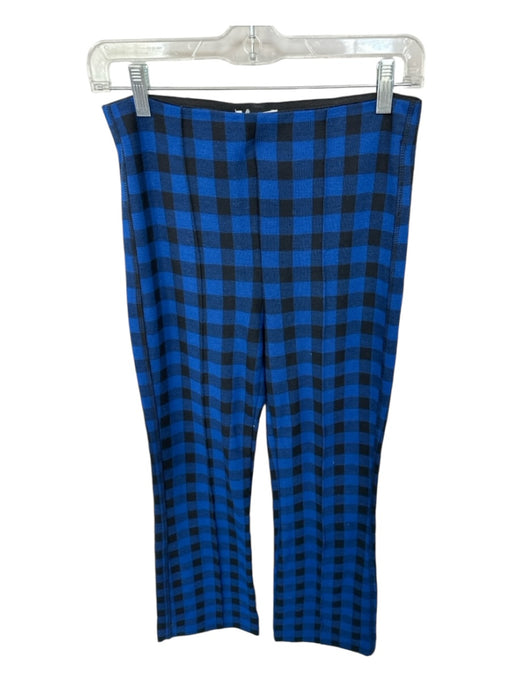 Maeve Size XS Blue & Black Polyester Blend Elastic Waist Buffalo Check Pants Blue & Black / XS