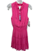 Sail To Sable Size S Bright Pink Viscose & Rayon Sleeveless Smocked Waist Dress Bright Pink / S