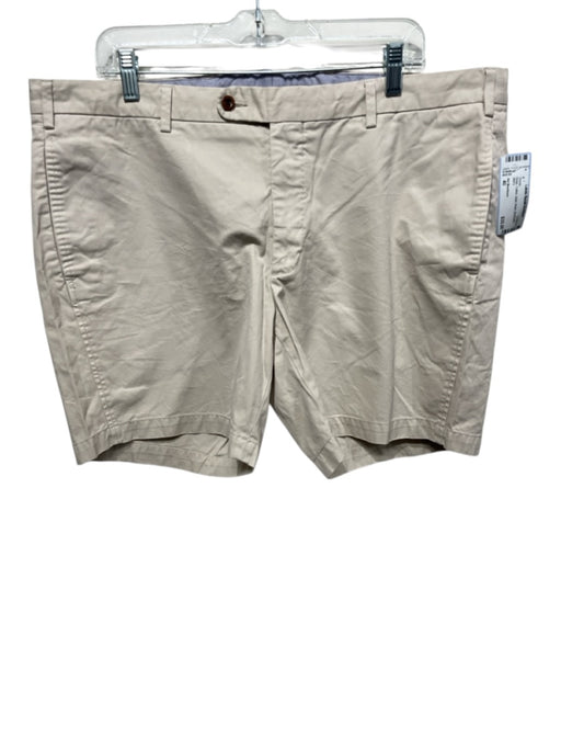Sid Mashburn Size 40 Beige Cotton Solid Khaki Men's Shorts Beige / 40
