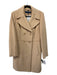 Cole Haan Size 10 Camel Wool Blend Long Sleeve Collar Buttons Coat Camel / 10