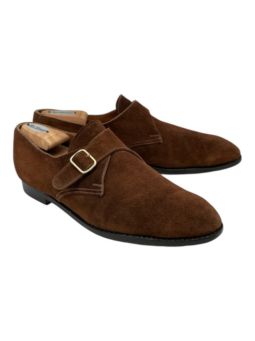 Crocket & Jones Shoe Size 10E Brown Suede Buckle Men's Shoes Brown / 10E