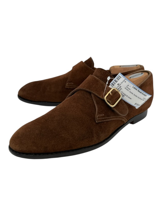 Crocket & Jones Shoe Size 10E Brown Suede Buckle Men's Shoes Brown / 10E