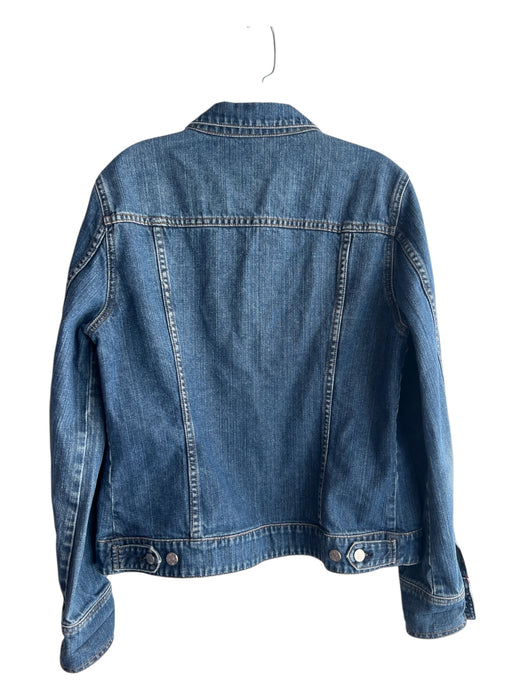 J. Crew Size Est S Medium Wash Cotton Denim Collared Button Up Jacket Medium Wash / Est S