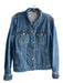 J. Crew Size Est S Medium Wash Cotton Denim Collared Button Up Jacket Medium Wash / Est S