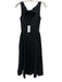 Yojani Boutique Size XS Black Cotton Blend Sleeveless High Neck Midi Dress Black / XS