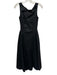 Yojani Boutique Size XS Black Cotton Blend Sleeveless High Neck Midi Dress Black / XS