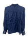 Banana Republic Size S Navy Blue Missing Fabric Tag Long Balloon Sleeve Top Navy Blue / S