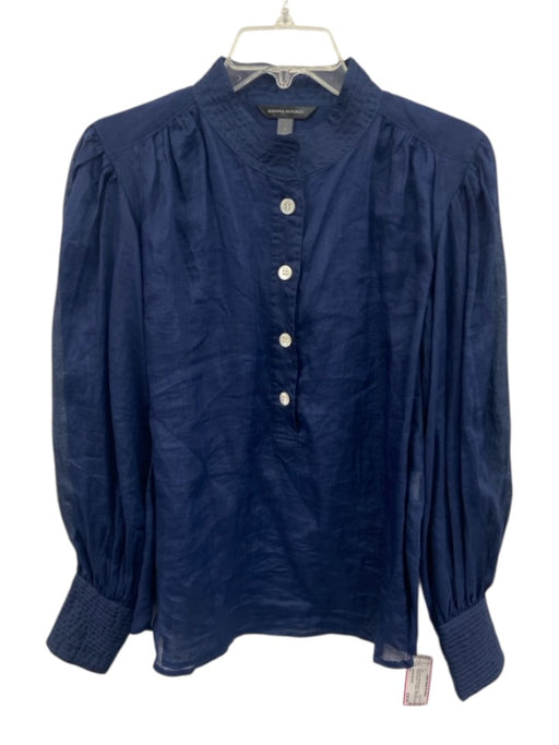 Banana Republic Size S Navy Blue Missing Fabric Tag Long Balloon Sleeve Top Navy Blue / S