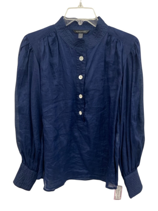 Banana Republic Size S Navy Blue Missing Fabric Tag Long Balloon Sleeve Top Navy Blue / S