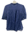 Banana Republic Size S Navy Blue Missing Fabric Tag 1/2 Balloon Sleeve Top Navy Blue / S