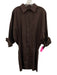 Staud Size XS Brown Cotton Blend 3/4 Sleeve Button Front Collared Dress Brown / XS