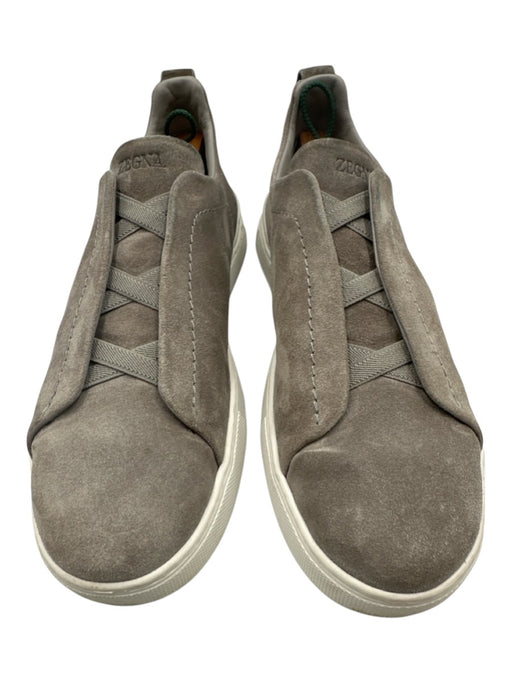 Zegna Shoe Size Est 9 Gray Suede Solid Sneaker Men's Shoes Gray / Est 9