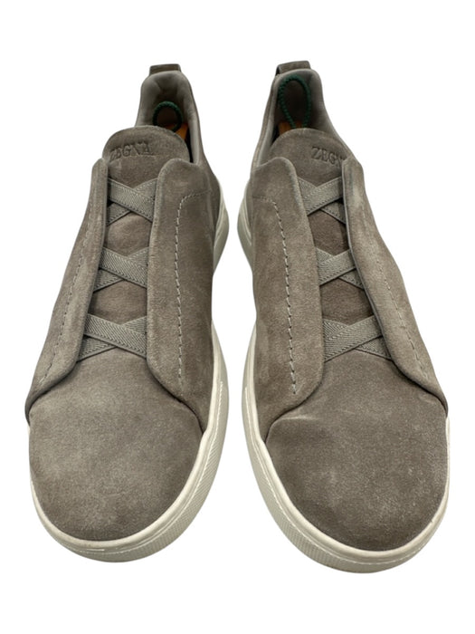 Zegna Shoe Size Est 9 Gray Suede Solid Sneaker Men's Shoes Gray / Est 9