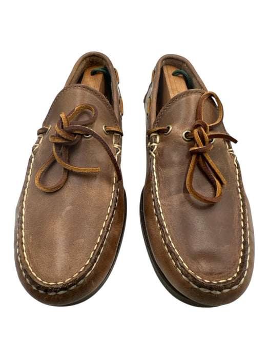 Oak Street Shoe Size 9D New Brown Leather Solid Boat Men's Shoes Brown / 9D