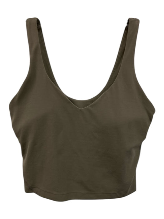 Lululemon Size 6 Green & Purple Nylon Blend Sports Bra Top Green & Purple / 6